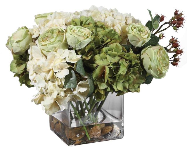 Uttermost® Cecily Cream/Sage Hydrangea Bouquet-3