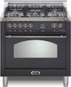 LOFRA® Dolcevita 36" Matte Black Pro Style Dual Fuel Range-0