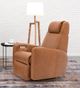 Fauteuil pivotant et berçant inclinable motorisé avec appuie-tête ajustable - format moyen-0