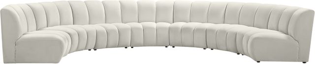 Meridian Furniture Infinity 7-Piece Cream Upholstered Modular Sectional-0
