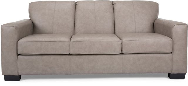 Decor-Rest® Furniture LTD 3705 City Grey Leather Sofa-1