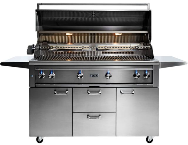 LYNX® Professional 4-Burner Stainless Steel Freestanding Natural Gas Grill with Rotisserie-2