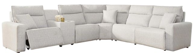 Signature Design by Ashley® Modmax II 6-Piece Stone Power Reclining L-Shape Sectional with Console-0