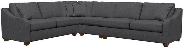 La-Z-Boy® Charlie Navy Sectional with Custom Layout Options-1