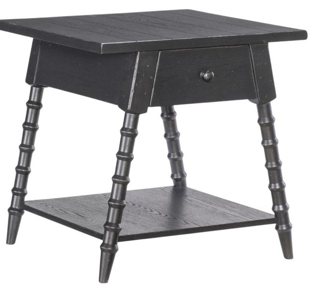 Legacy Classic Vintage Market Kettle Black 1-Drawer End Table-0
