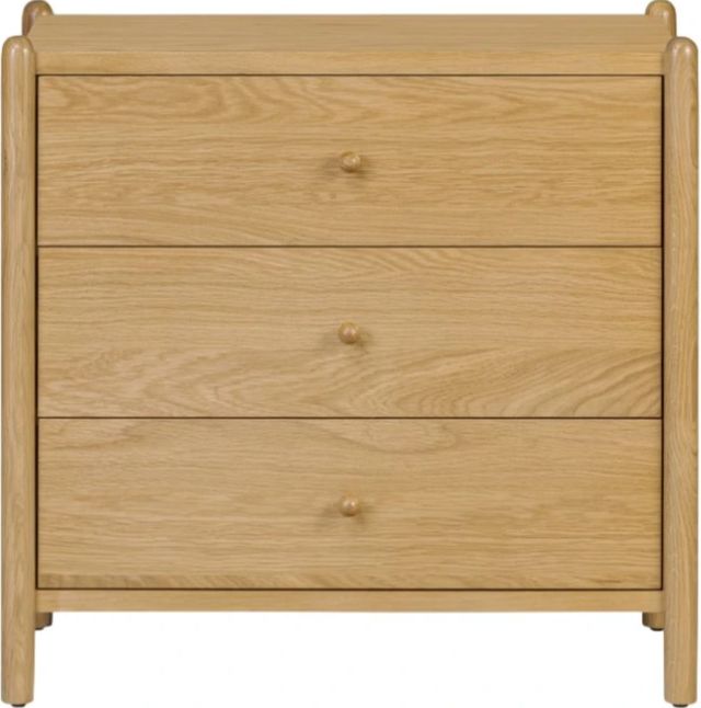 Moe's Home Collection Billy Natural 3-Drawer Nightstand -2