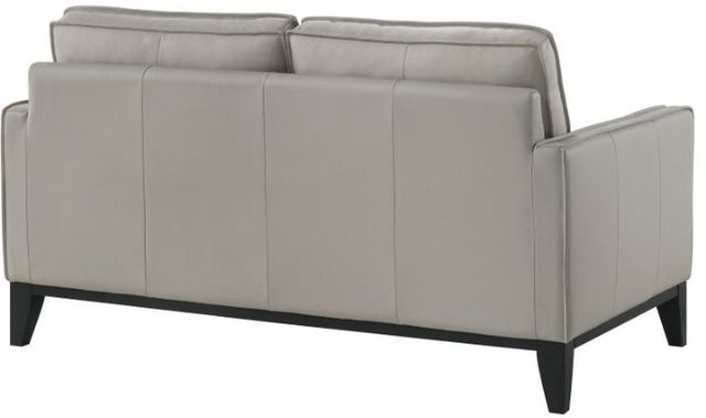 New Classic® Home Furnishings Aaron Leather Mist Gray Loveseat-4