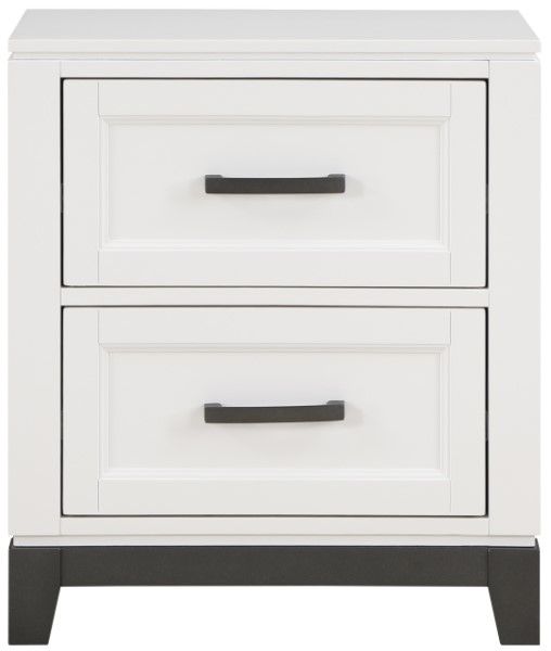 Homelegance® Garretson Gray/White Nightstand-2
