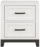 Homelegance® Garretson Gray/White Nightstand-1