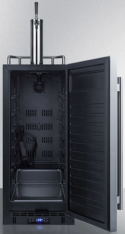 Summit® 2.9 Cu. Ft. Stainless Steel Beer Cooler/Kegerator-2