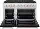 ZLINE Paramount Series 48" Stainless Steel Pro Style Gas Range with Black Matte Door-1