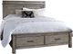 A-America® Glacier Point Graystone Queen Storage Panel Bed-1