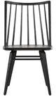 Four Hands Lewis Black Oak Windsor Dining Side Chair-1
