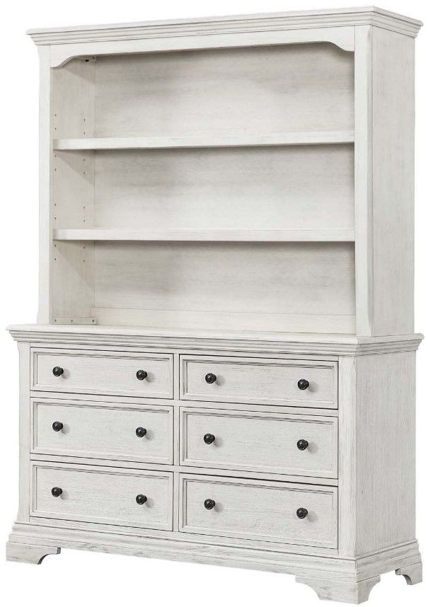 Westwood Design Olivia Brushed White Youth Bookcase-1
