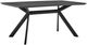 Armen Living Margot Dark Gray Dining Table with Black Metal Base -0