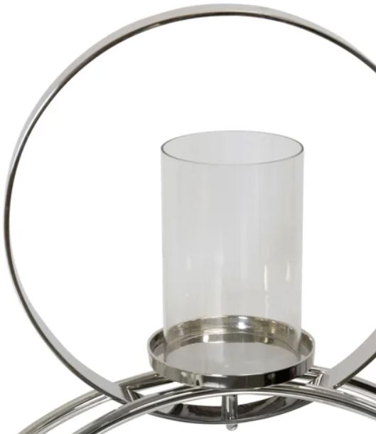Stylecraft Nickle Plated 21" Candle Holder-1