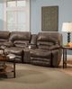 Franklin™ Legacy Ford Chocolate Manual Reclining Loveseat with Console-1