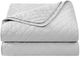 HiEnd Accents Cotton Comfort 3-Piece Gray King Bedding Bundle-2
