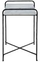 Signature Design by Ashley® Ashber White Marble Top Accent Table with Black Metal Base-2