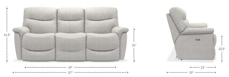 その他 jstone La-Z-Boy® James Stone Power Reclining Sofa with Headrest