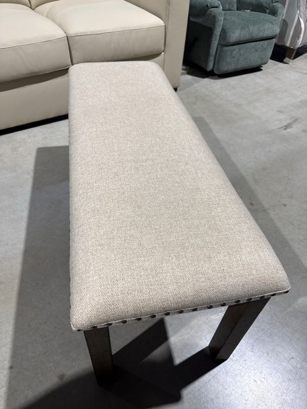Clearance Signature Design by Ashley® Moriville Beige Upholstered Bench-1