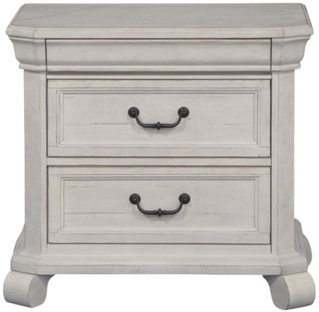 Magnussen Home® Bronwyn Alabaster Drawer Nightstand-3