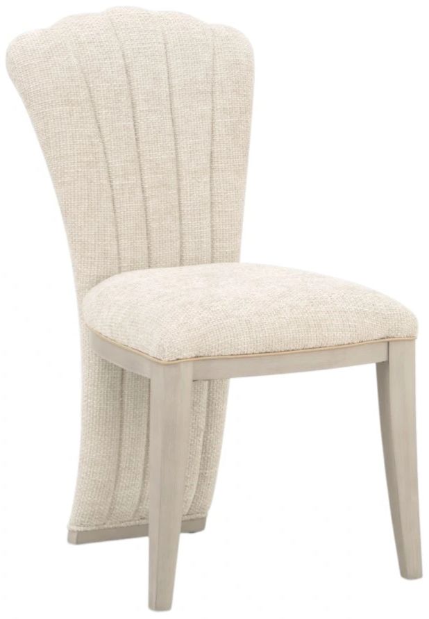 Michael Amini® Fantosini Silver Leaf Vanity Chair-0