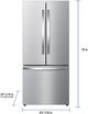 Kenmore® 30" 17.5 Cu. Ft. Fingerprint Resistant Stainless Steel Counter Depth French Door Refrigerator-2