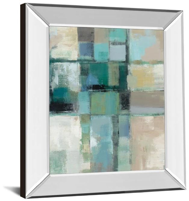 Classy Art Island Hues Crop 2 by Sylvia Vassileva Mirror Framed Wall Art-1