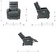 La-Z-Boy® Baron Taupe Power Wall Recliner with Headrest and Lumbar-2