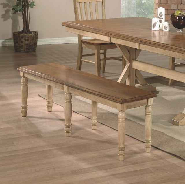 Winners Only® Quails Run Almond/Wheat 60" Bench-1