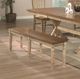 Winners Only® Quails Run Almond/Wheat 60" Bench-1
