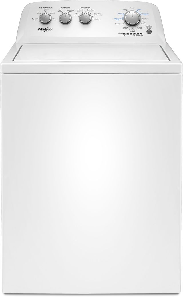 Whirlpool® 3.8 Cu. Ft. White Top Load Washer| Eastside Maytag Home 