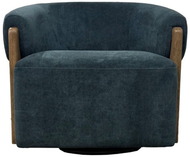 Parker House® Finley Island Teal Swivel Accent Chair-2