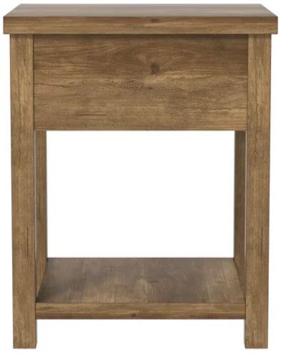 HH2 Home Milligan 2-Piece Knotty Oak Nightstand-3