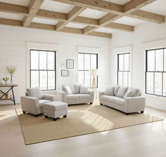 Intercon Ashbury TUP Soft Gray Chenille Ashbury Chair-1