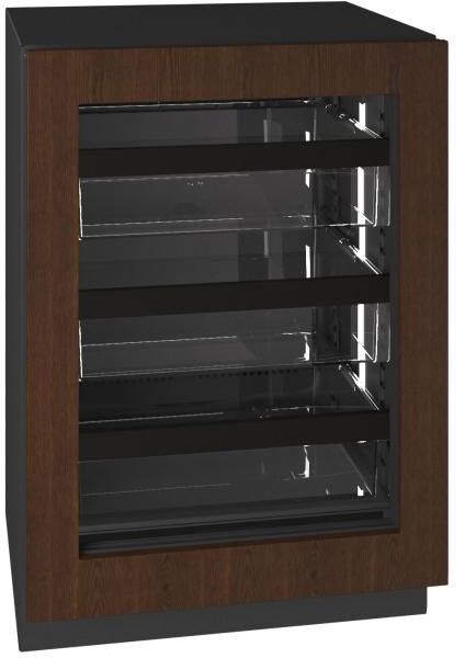 U-Line® Seamless Collection 24" 5.1 Cu. Ft. Panel Ready Refrigerator with Glass Door-1