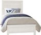 Vaughan-Bassett Fundamentals White Twin Panel Bed-0