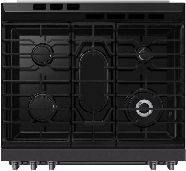Samsung Bespoke 30" Matte Black Steel Smart Slide-In Gas Range with True Convection-4
