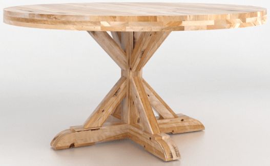 Canadel Customizable Loft Natural Washed Round Pedestal Dining Table-3