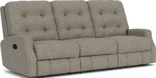 Flexsteel® Devon Gray Vapor Reclining Sofa-0