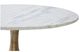 Renwil® Lovisa White Marble Top Coffee Table with Antique Brass Base-1