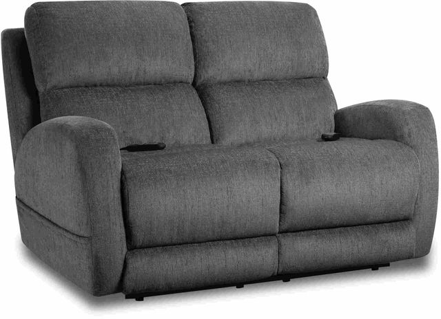 HomeStretch Custom Comfort Gray Power Loveseat-0