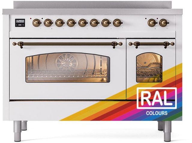 Ilve® Nostalgie II Series 48" Custom RAL Color Pro Style Induction Range-1