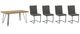 Signature Design by Ashley® Strumford 5-Piece Light Brown/Black Dining Set-0
