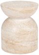 Classic Home Ridgewood Beige Concrete/Fiber Glass Outdoor Stool-4