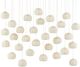 Currey & Company Piero Multi-Drop Painted Silver/White Pendant Lighting-1