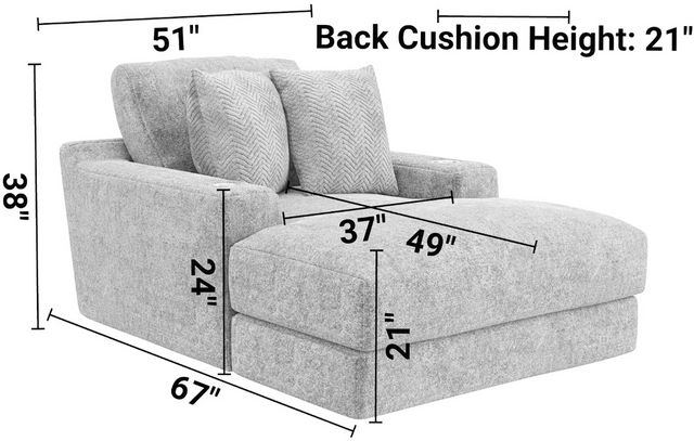 Jackson Furniture Cozy Pearl Chaise-2