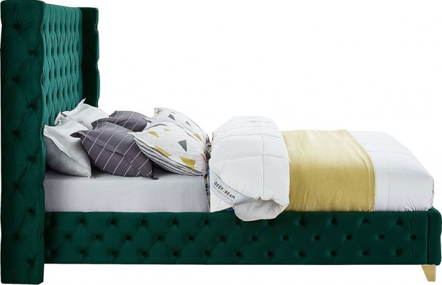 Meridian Furniture Savan Green Full Upholstered Panel Bed-2