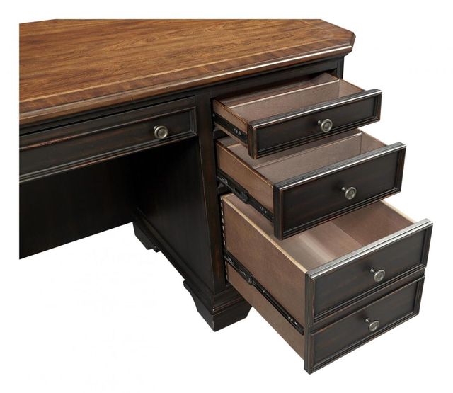 aspenhome® Hampton Black Cherry Credenza Desk-3